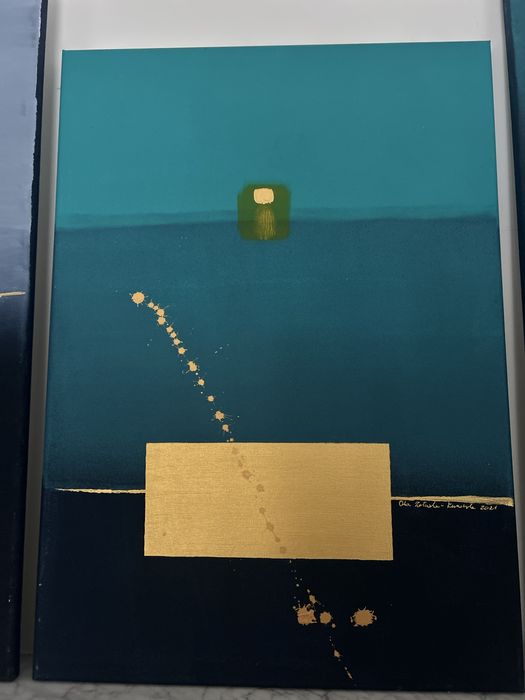 Tryptyk- 3 obrazy abstrakcja