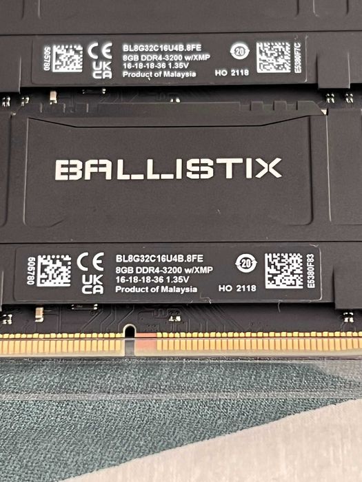 RAM Crucial Ballistix 16GB (2x8GB) DDR4-3200MHz CL16
