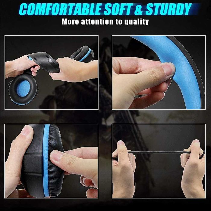 Słuchawki Gamingowe Nauszne LED Beexcellent GM-6 Mikrofon Jakośći 7.1