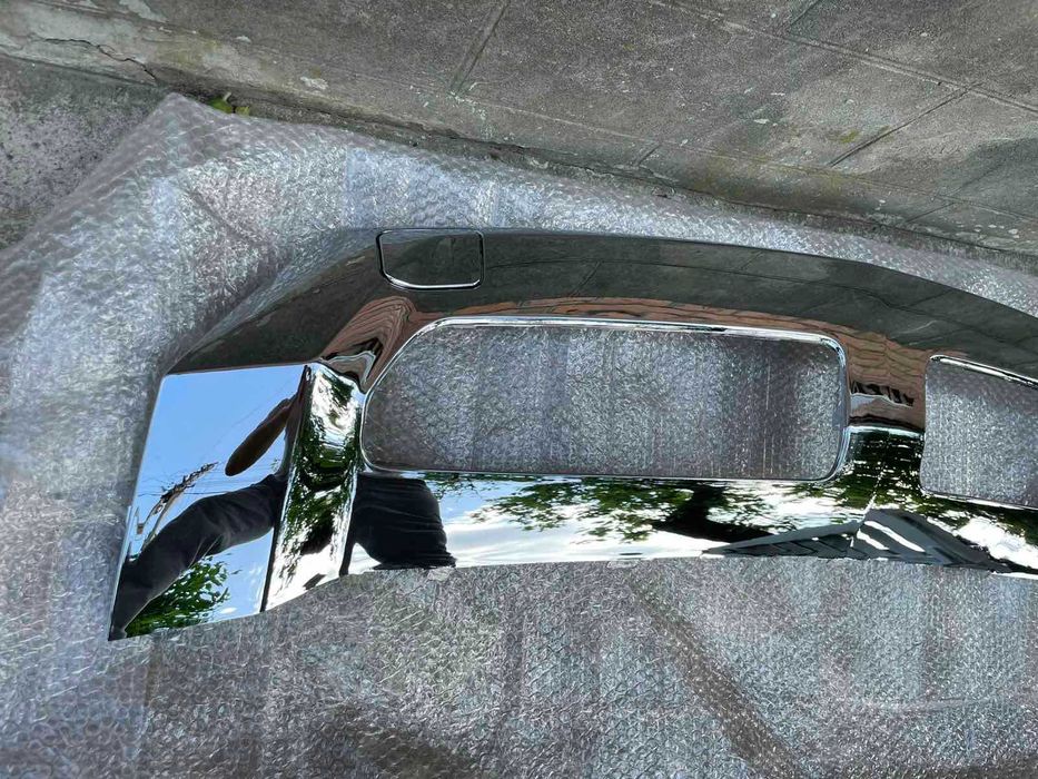 Хром накладка переднього бампера Mercedes ML W166 11-15 Рамка
