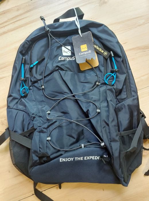 Nowy plecak turystyczno-sportowy CAMPUS 35l Outdoor Adventure. Granatowy