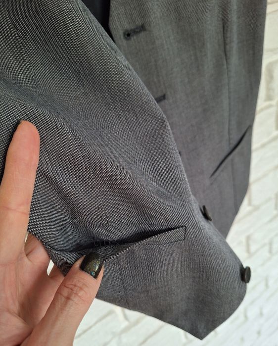 River Island Garniturowa Elegancka Męska Kamizelka Wiskoza