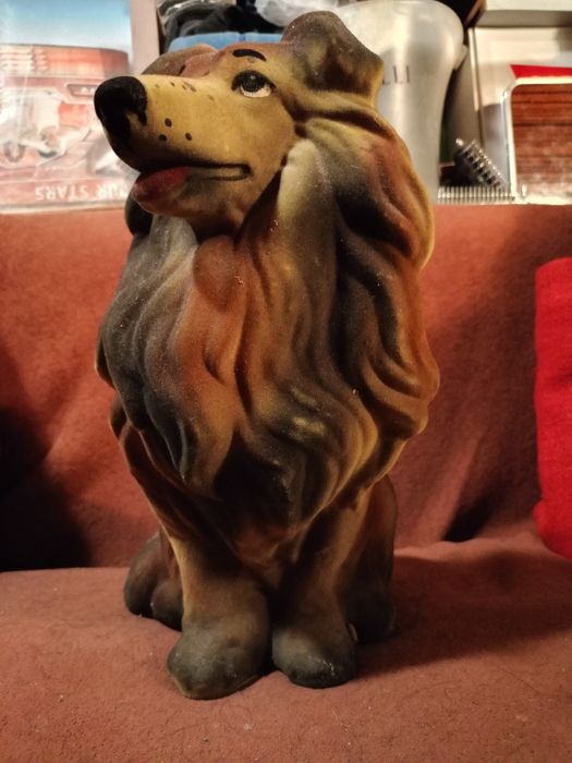 Копилка собака колли винтаж