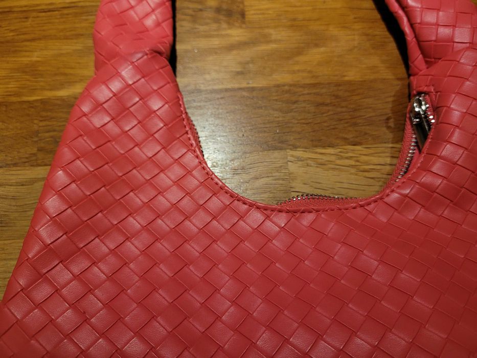 Średnia torebka Reserved blady czerwony różowa, podstawa 26 cm