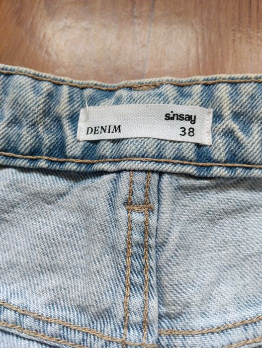 Jeansy damskie kuloty Sinsay 38