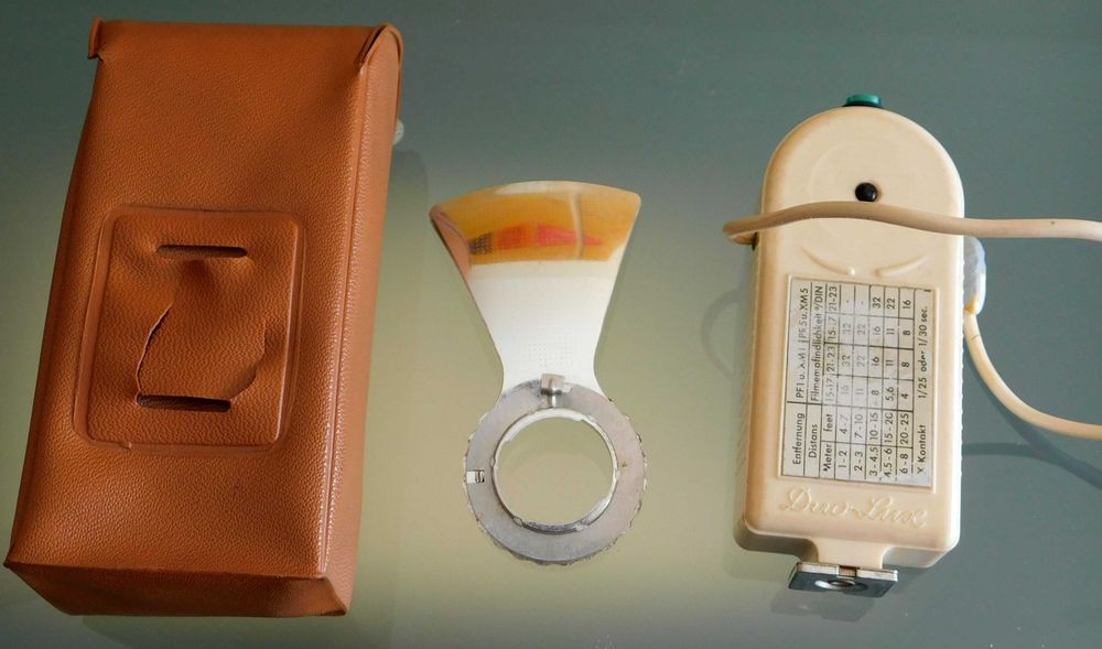 Antigo Flash Duo LUx 1960 fotografia vintage