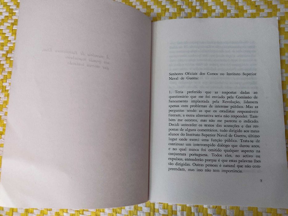 Saneamento Nacional – 
Adriano Moreira