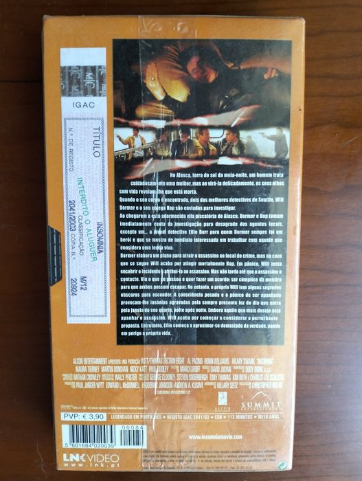 Antiga VHS Insomnia (selada)