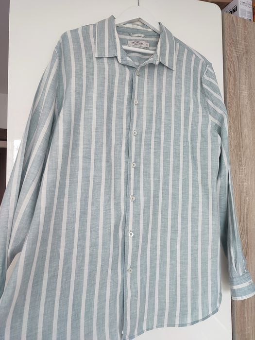Męska koszula lniana XXL 100% len