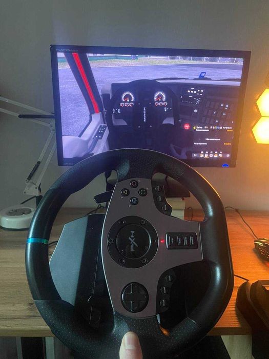 Ігровий руль PXN V9 з педалями та коробкою передач (270°/900°)