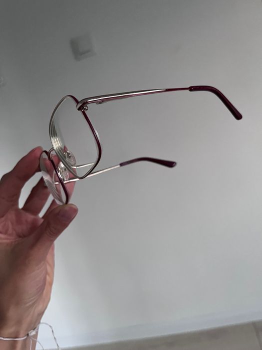 Oprawki okulary kwadratowe złote
