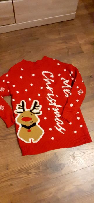 Sweter świąteczny sweter z reniferem rozmiar M jak nowy