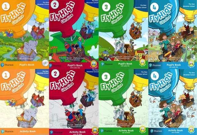 Учебники Fly High 1,2,3,4 Pupil´s Book Activity Book НУШ