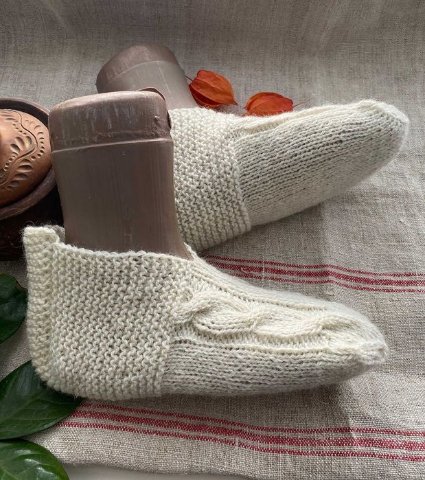 Cлідки з білої натуральної вовни, терапевтичні, 40-41.