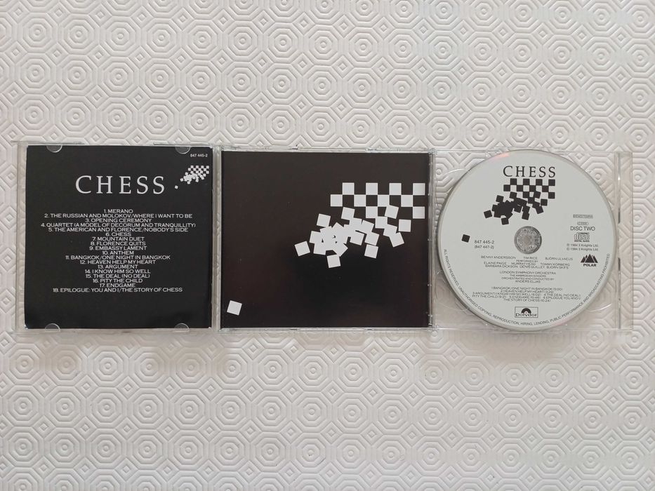 CD duplo CHESS de Benny Andersson, Tim Rice e Björn Ulvaeus