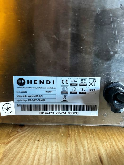 Термопроцесор sous vide Hendi 225264 (Нідерланди). Новий.