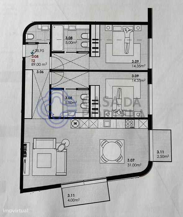 T2 Novo vista Mar Canidelo