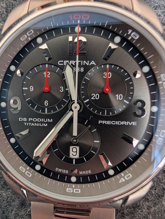 Zegarek Certina DS Podium Big Chrono Titanium 44mm FullSet