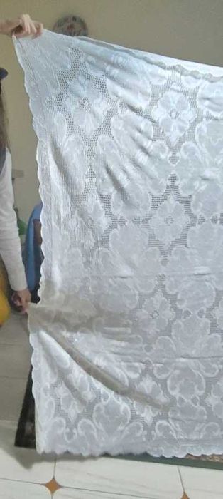 2 toalhas croché feitas pela Dona Berta