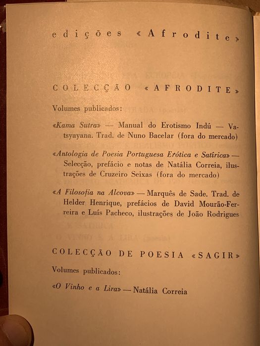 O vinho e a Lira - Natália Correia