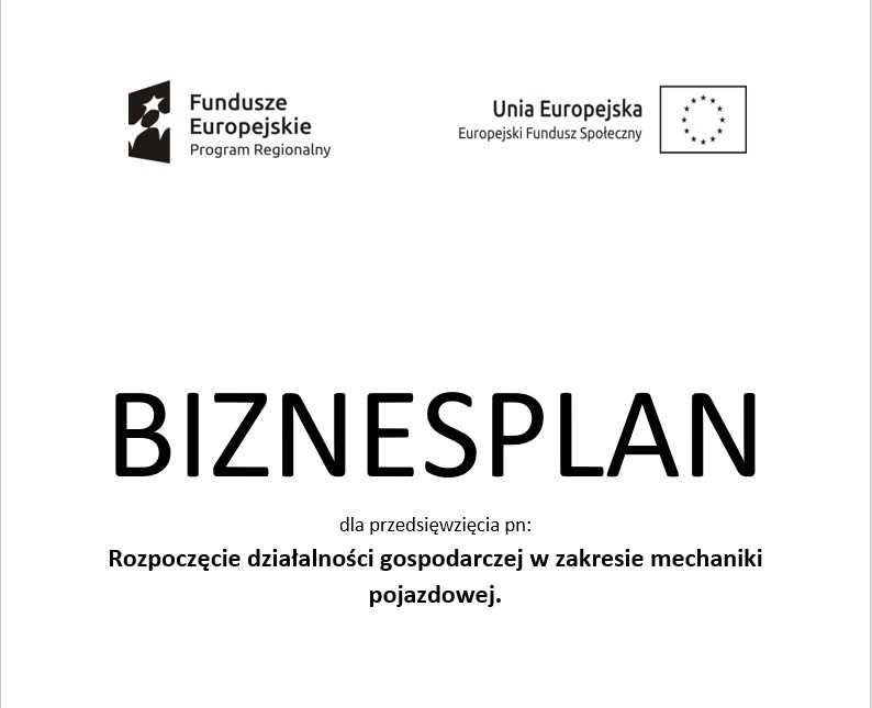 Biznesplan Wsparcie w Starcie  - przykład z komentarzem (akt. 2023 r.)