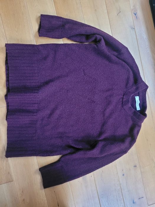 Bordowy sweter Zara rozmiar M