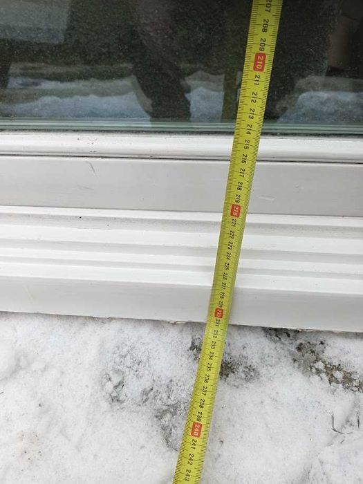 okno - 230cmx180cm, drewniane dwu szybowe używane, I INNE WYMIARY