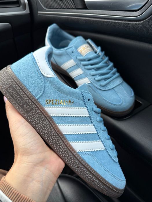 Жіночі кросівки Adidas Spezial Blue White адідас спешл блакитні