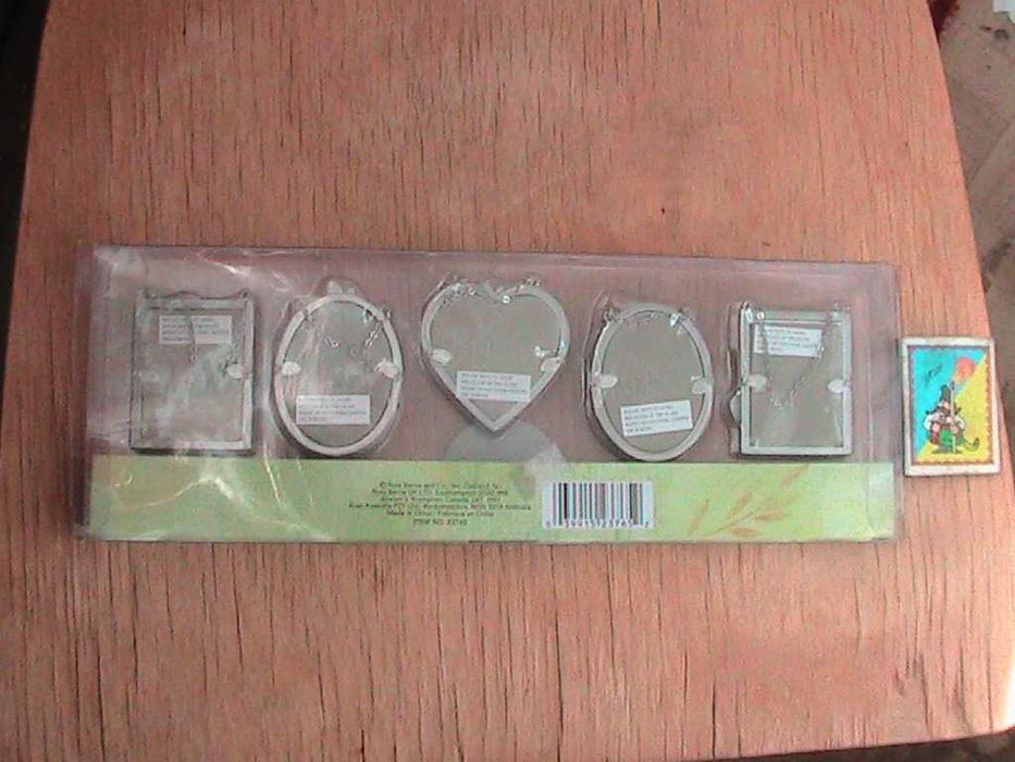 Подарочный набор  минифоторамок  металл под серебро, новый