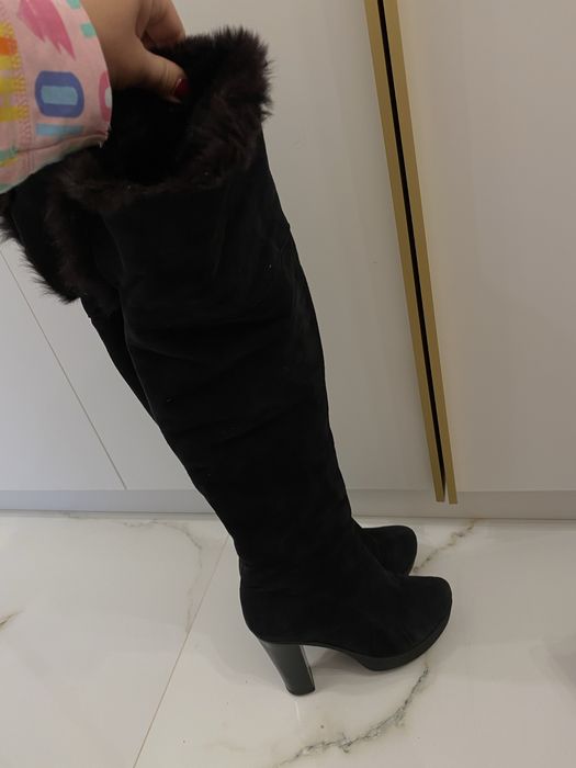 Чоботи  зимові замшеві