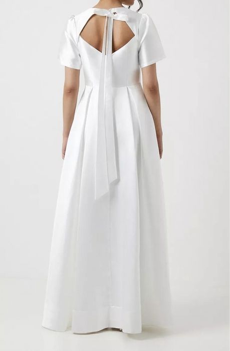 Coast bridal suknia slubna prosta gladka dluga L XL kokarda