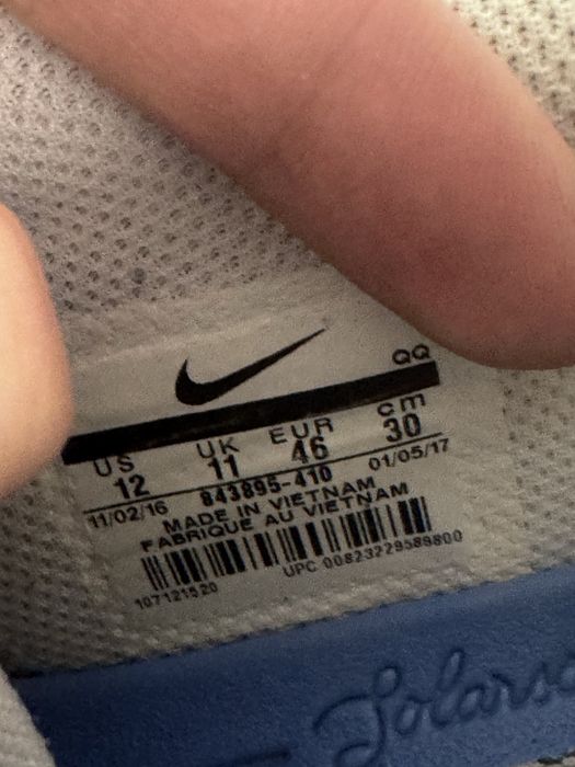 Розмір 46 29 см Чоловічі кросівки Nike SB Check Solarsoft
