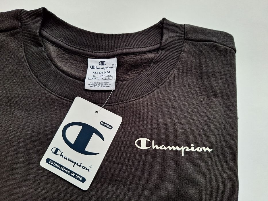 Жіночий/чоловічий   світшот champion чорний