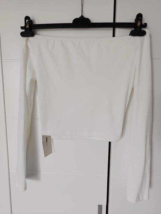 biała bluzka hiszpanka shein m