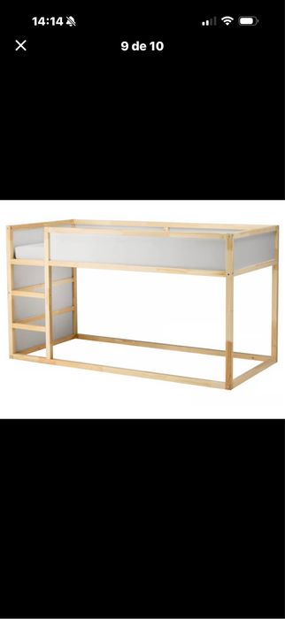 Cama kura ikea sem colchao mas vai com dossel de dinosauro.