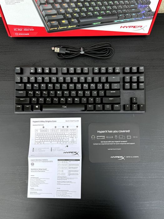 Клавіатура HyperX Alloy Origins Core HX Red Black USB