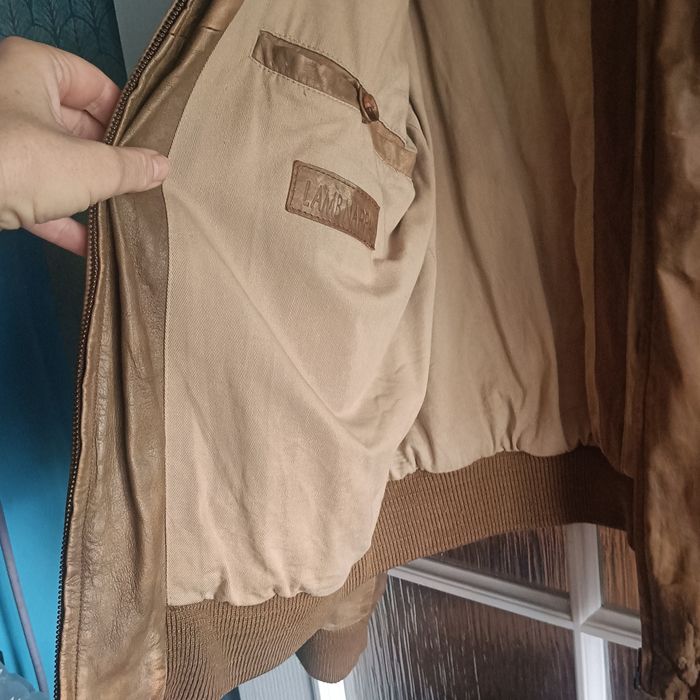 Męska skórzana kurtka TRAPPER – Styl Militarny/Pilotka – Rozmiar 48 (M)
