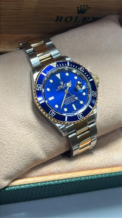 Rolex Submariner Date Azul (16613)