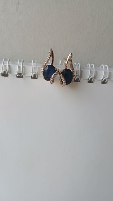 Серьги позолота _