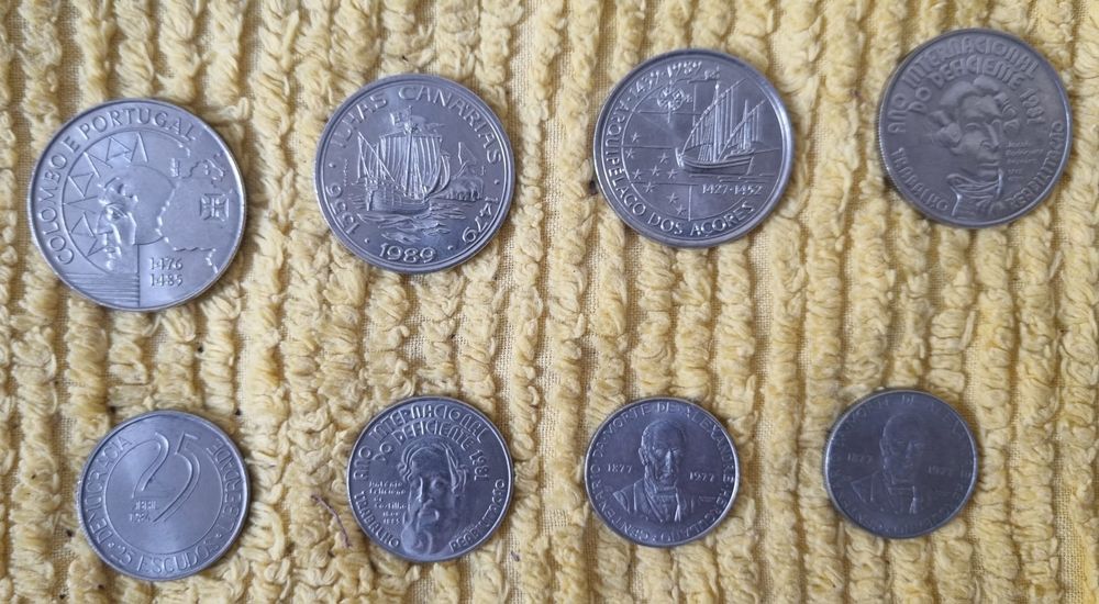 Moedas Portuguesas Antigas ver fotos valor cada