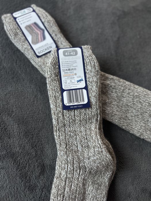 Носки вязанные теплые