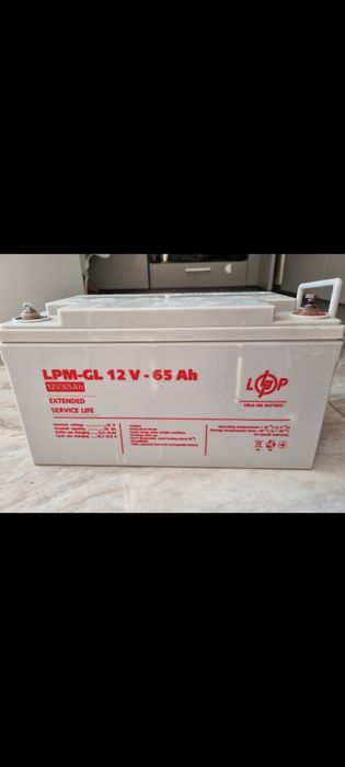 Акумулятор гелевий LPM-GL 12V 65Ah, б/в