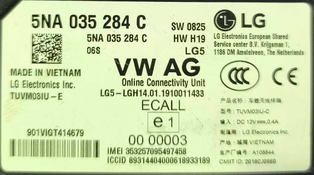Módulo Electrónico 5NA035284C - SKODA KODIAQ I