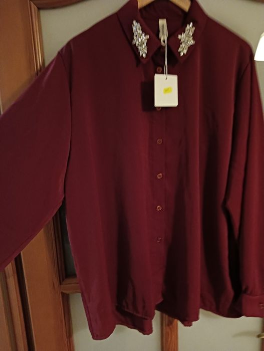 Koszula rozmiar XXL 46 48 burgund