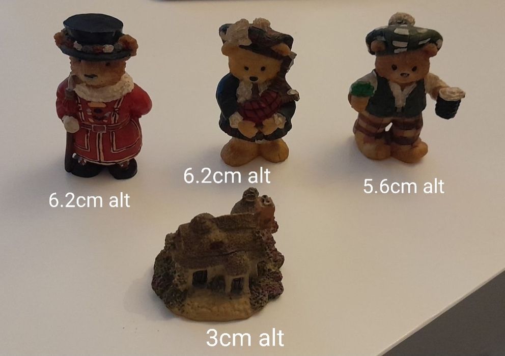 Peças pequenas miniaturas