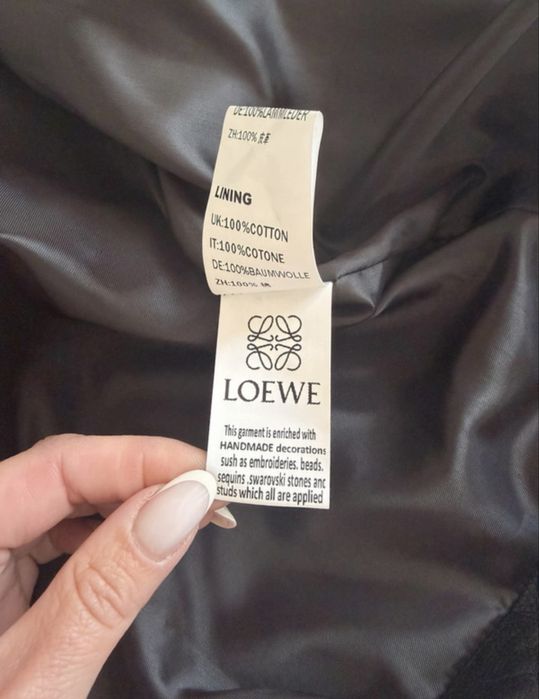 Nowa kurtka skórzana Loewe