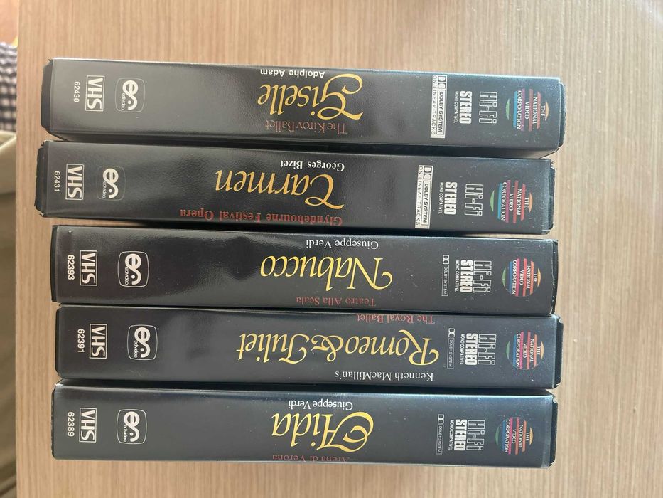 VHS FITAS DE OPERAS