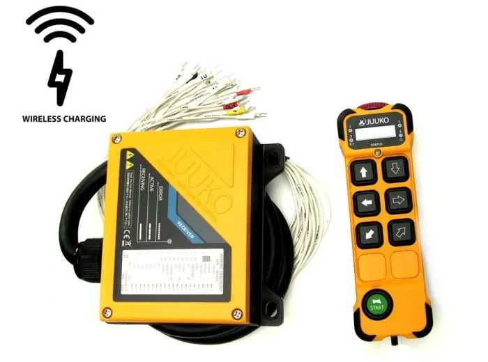 J-K600Q Sterowanie RADIOWE zdalne 12/24V do zwyżki - ładowane indukcyjnie
