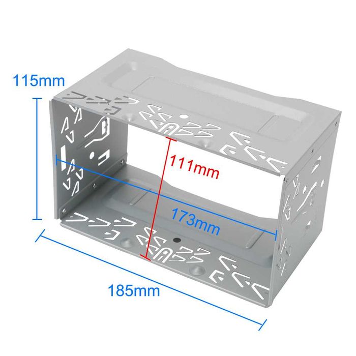 Moldura Radio 2 din Frame Genérico Kit Instalação Bezel Conversao NOVO