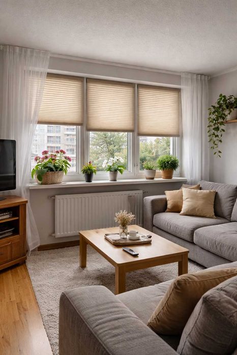 Plisy, rolety, żaluzje, moskitiery, zasłony, firany, karnisze etc.